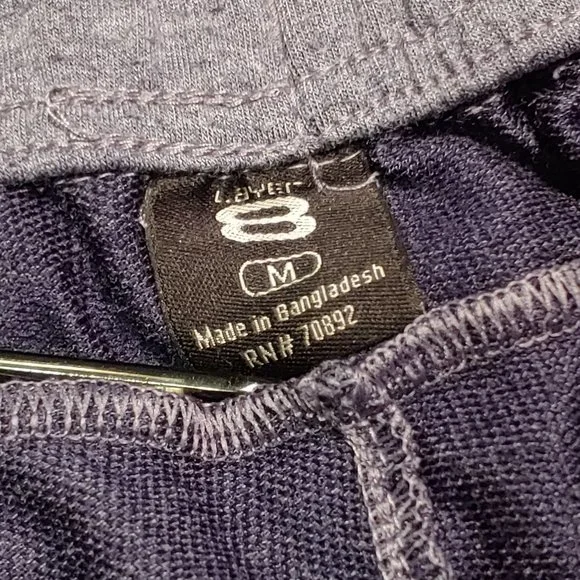 Men's Layer 8 QWICK DRY Gym Shorts Grey size Medium (32-34) - Picture 10 of 11